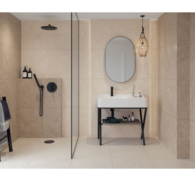 Плитка керамогранітна Lightstone Crema RECT LAP 598x1198x10 Paradyz