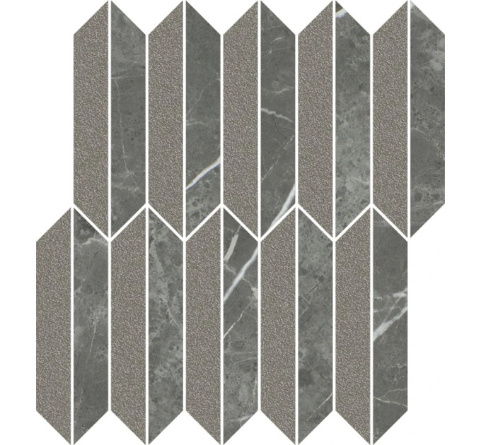 Мозаїка різана Noisy Whisper Graphite Mix MAT 27,4x29,8