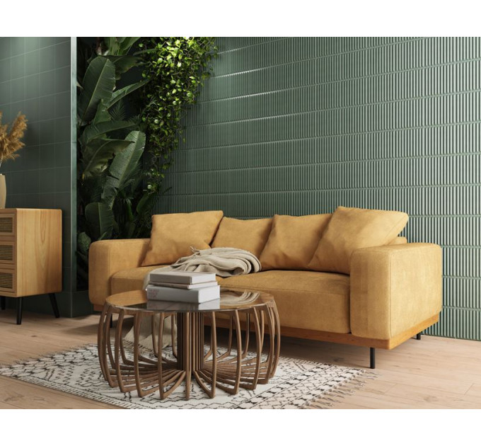 Плитка стінова Neve Creative Dark Green STR MAT 198x198x11,5 Paradyz
