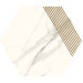 Декор Calacatta Hexagon B 171x198x9,4 Paradyz