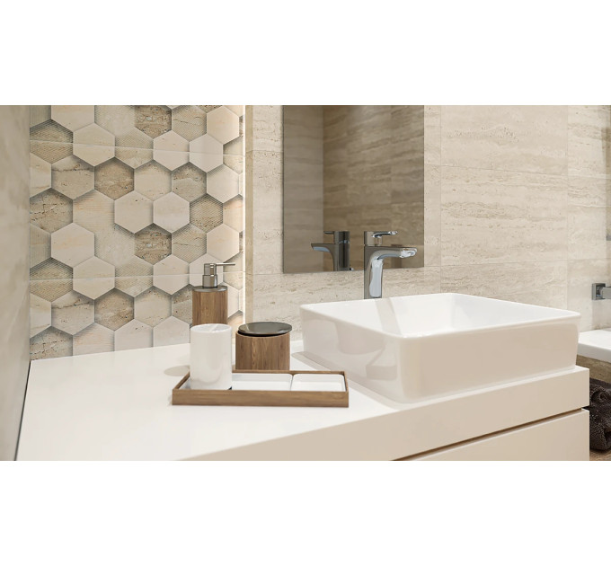 Плитка стінова Sunlight Sand Dark Crema 30x60