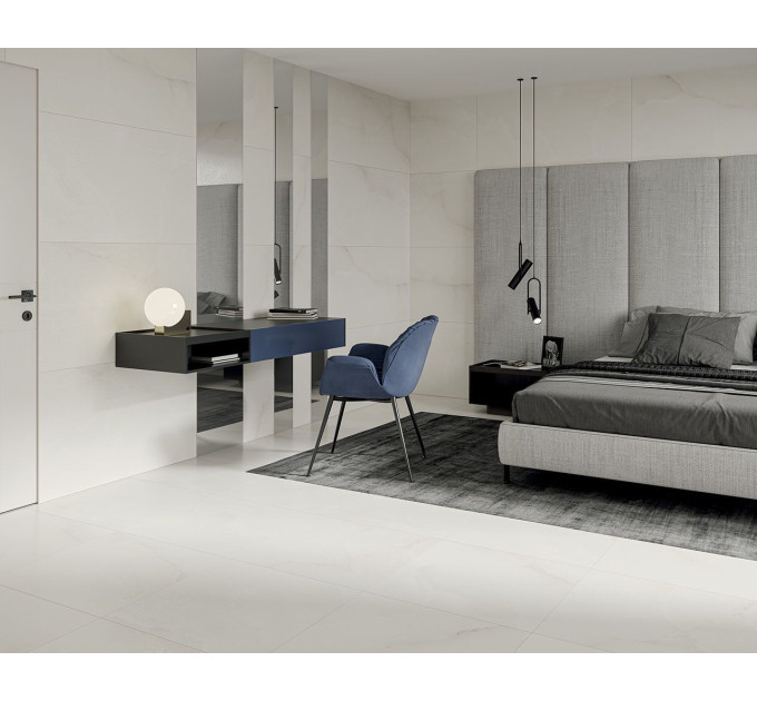 Плитка керамогранітна Elegantstone Bianco RECT LAP 598x1198x10 Paradyz