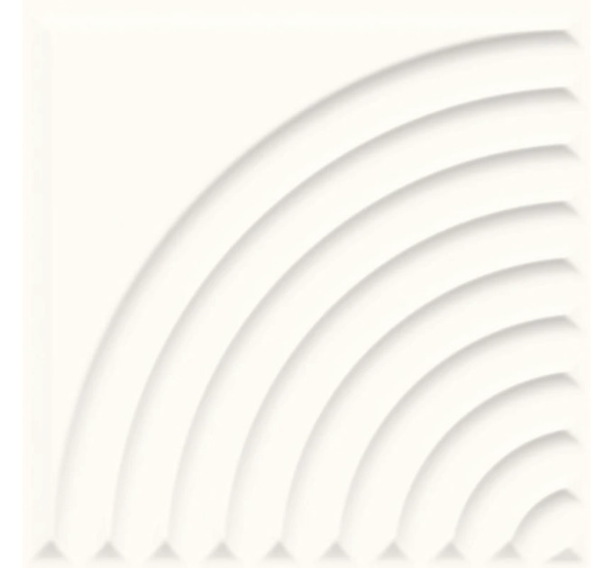 Плитка стінова Neve Creative Bianco B STR 198x198x11,5 Paradyz
