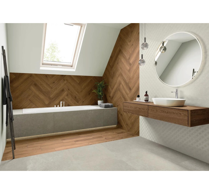 Плитка керамогранітна Bergdust Grey RECT 598x1198x8 Paradyz