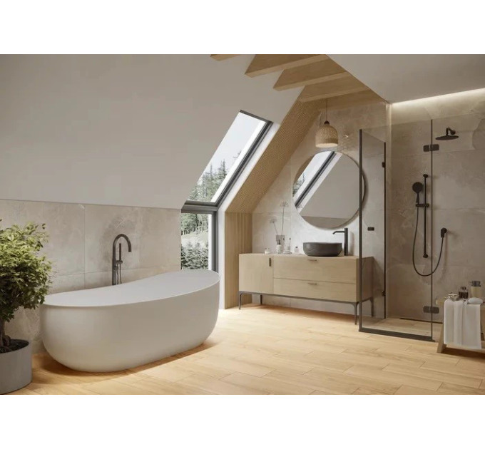 Плитка керамогранітна Oldwood Crema STR 200x600x8 Paradyz