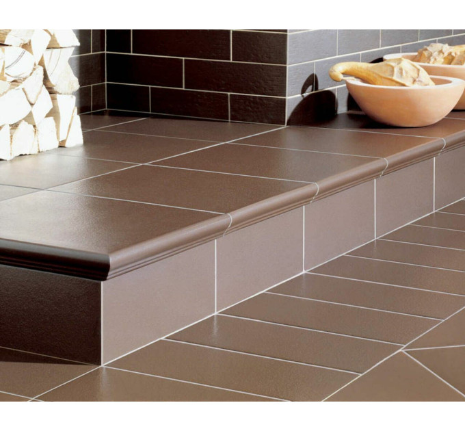 Сходинка з капіносом кутова 6279 Natural Brown STR 330x330x11 Paradyz