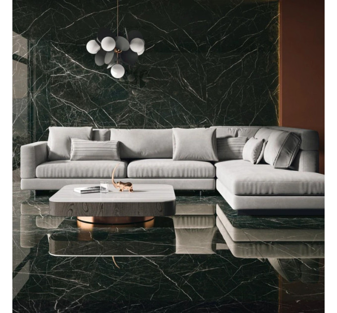 Плитка керамогранітна Desire Black SZKL RECT SOFT 1198x2798 Paradyz