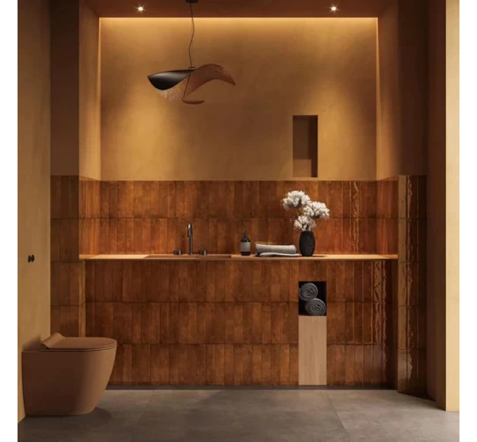 Плитка стінова Monpelli Terra Mix Cegielka STR Блиск 65x298 Paradyz