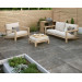 Плитка керамогранітна Path Antracite 2.0 RECT 595x595x20 Paradyz