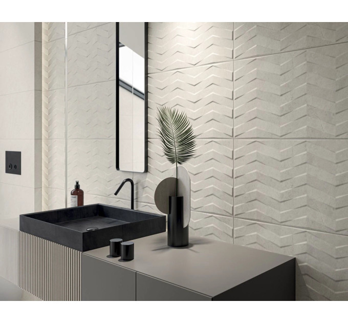 Плитка стінова Afternoon Silver RECT STR 298x598x9 Paradyz