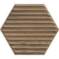Плитка стінова Serene Brown Heksagon STR 171x198x9 Paradyz
