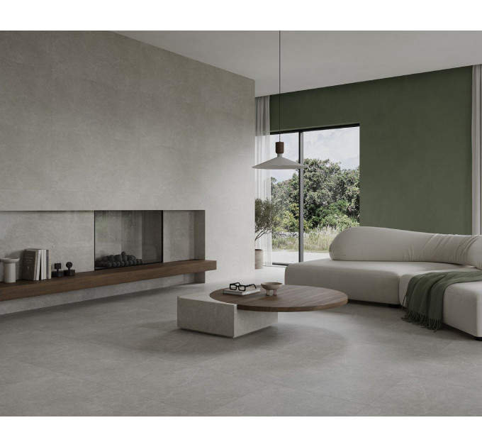 Плитка керамогранітна Minirock Light Grey RECT LAP 598x1198x8 Paradyz