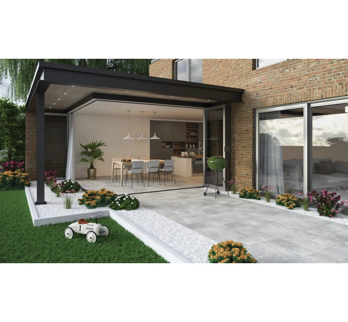 Плитка керамогранітна Burlington Silver SZKL RECT STR MAT 595x595x20 Paradyz