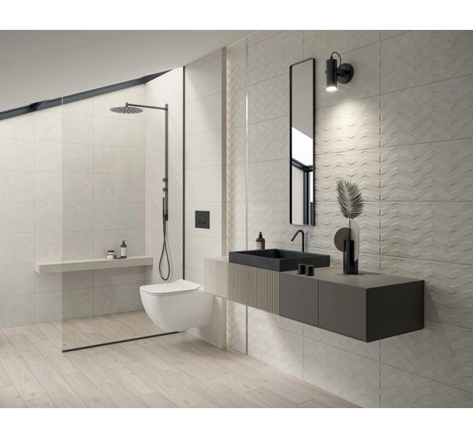 Плитка стінова Afternoon Silver RECT 298x598x9 Paradyz