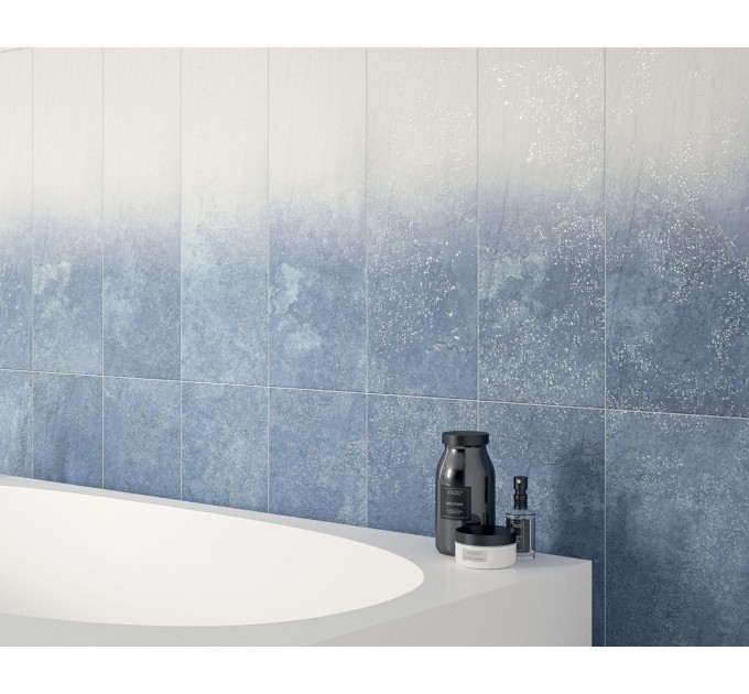 Плитка стінова Nightwish Navy Blue RECT STR 250x750x9 Paradyz