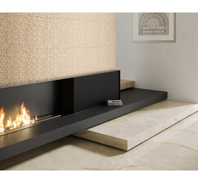 Декор Noisy Whisper Gold RECT STR Блиск 39,8x119,8