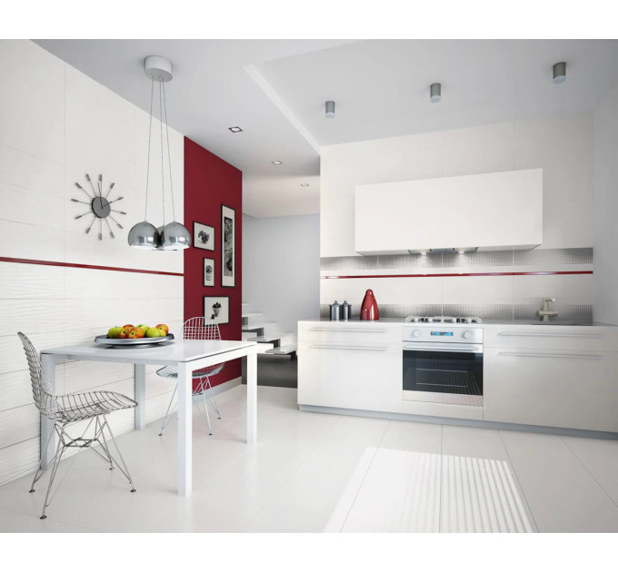 Фриз Uniwersalna listwa szklana Karmazyn 23x600x8 Paradyz