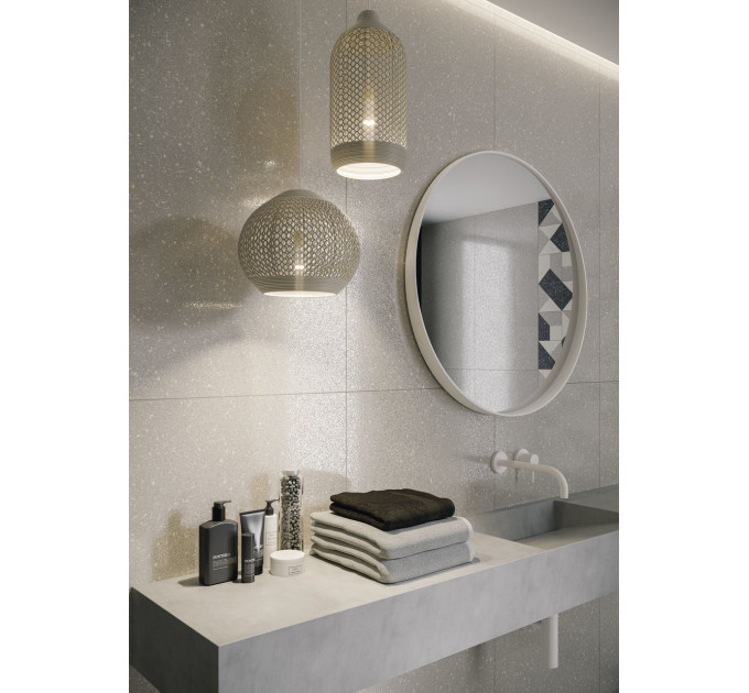 Плитка керамогранітна Macroside Bianco RECT 598x1198x10 Paradyz