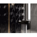 Плитка стінова Night Queen Black RECT Блиск 39,8x119,8