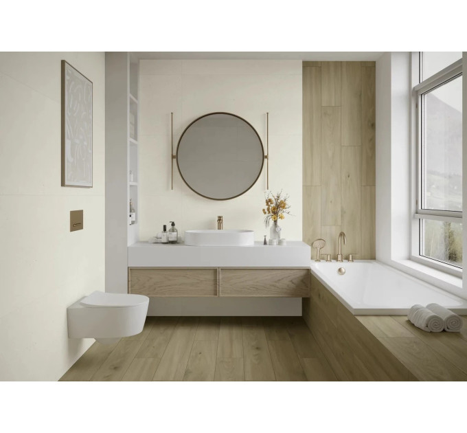 Плитка керамогранітна Bergdust White RECT 598x598x8 Paradyz