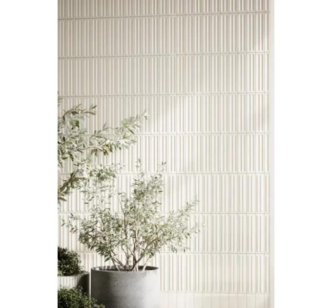 Плитка стінова Monpelli White Cegielka A STR Блиск 65x298 Paradyz