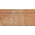 Сходинка пряма Scandiano Rosso 300x600x8,5 Paradyz