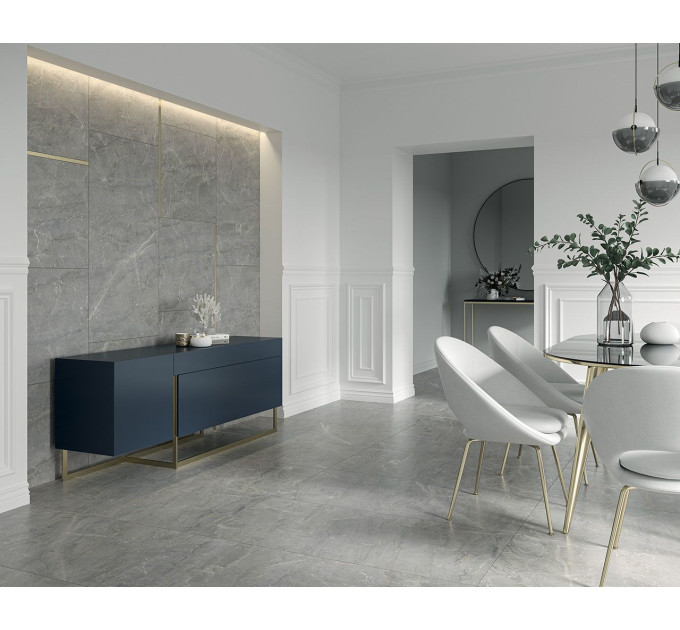 Плитка керамогранітна Marvelstone Light Grey RECT 598x1198x9 Paradyz
