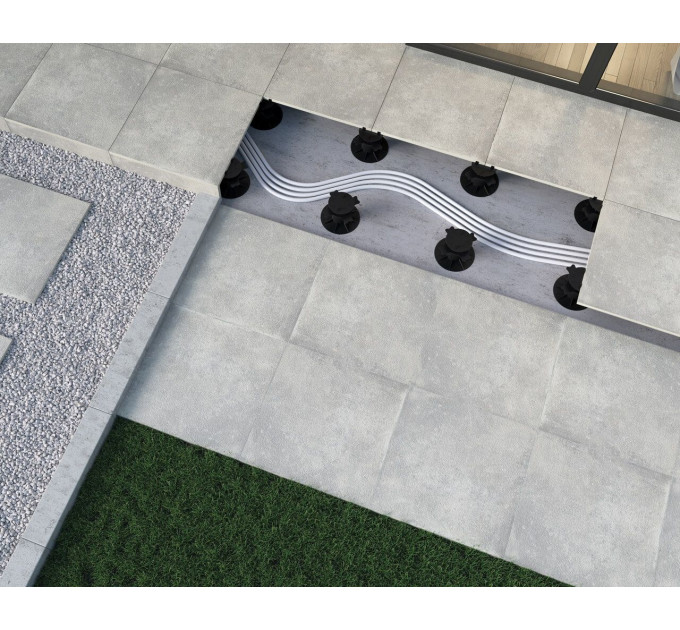 Плитка керамогранітна Garden Grys 2.0 RECT 595x595x20 Paradyz