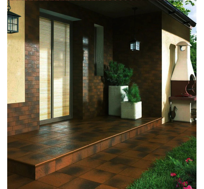 Сходинка з капіносом пряма 6057 Semir Brown 300x330x11 Paradyz