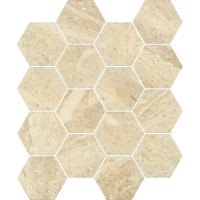 Мозаїка пресована Sunlight Stone Beige Hexagon 22x25,5