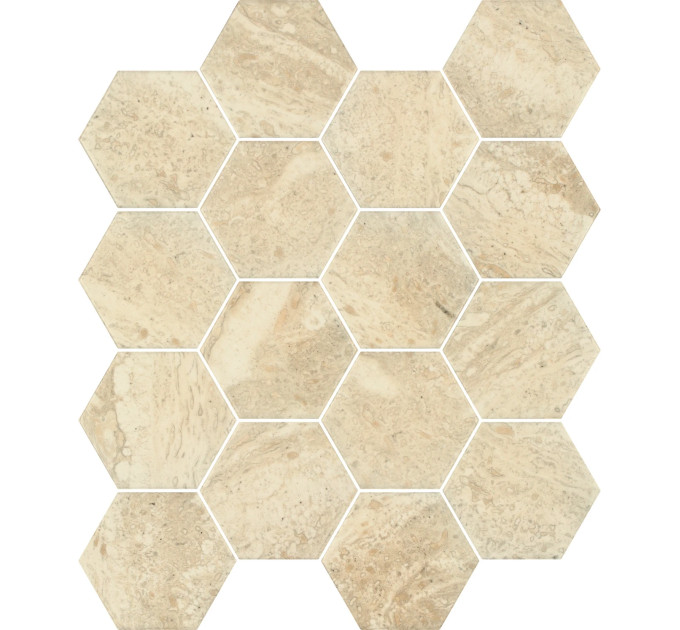 Мозаїка пресована Sunlight Stone Beige Hexagon 22x25,5