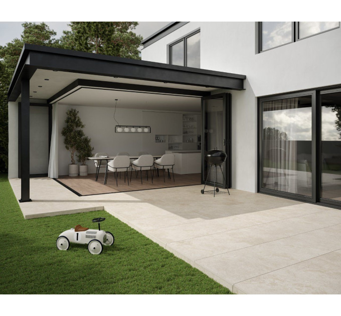 Плитка керамогранітна Authority Beige RECT STR 595x1195x18 Paradyz