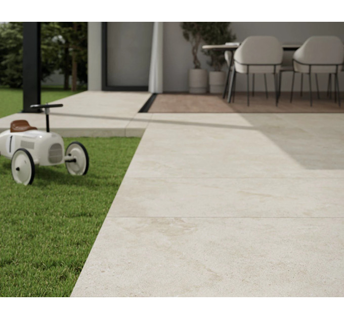 Плитка керамогранітна Authority Beige RECT STR 595x1195x18 Paradyz