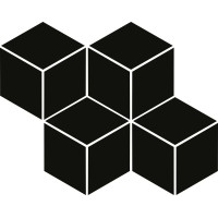Мозаїка Moonlight Nero Romb Hexagon 204x238x6 Paradyz