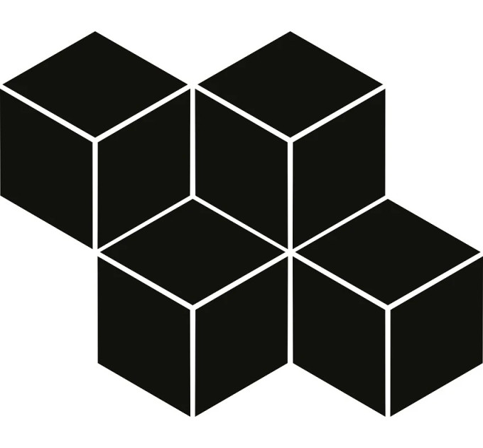 Мозаїка Moonlight Nero Romb Hexagon 204x238x6 Paradyz