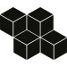 Мозаїка Moonlight Nero Romb Hexagon 204x238x6 Paradyz