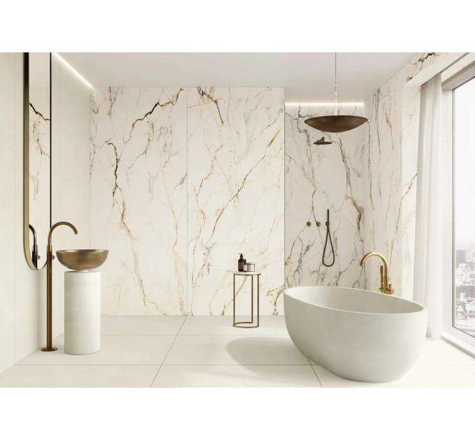 Плитка керамогранітна Passion White SZKL RECT MAT 598x1198 Paradyz