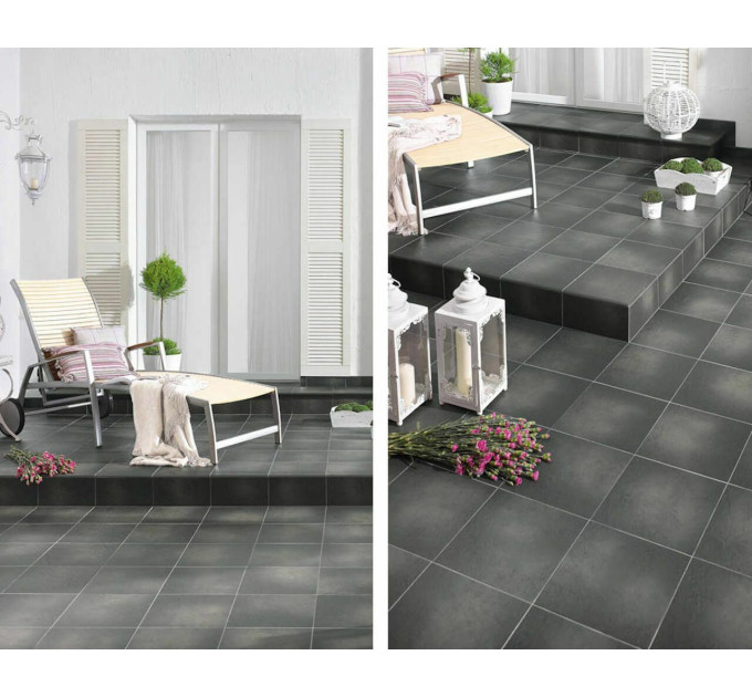 Сходинка з капіносом пряма 6071 Semir Grafit 300x330x11 Paradyz