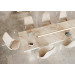 Плитка керамогранітна Invisible Tri-D White Spiek Kwarc SOFT 1640x3240x12 Paradyz