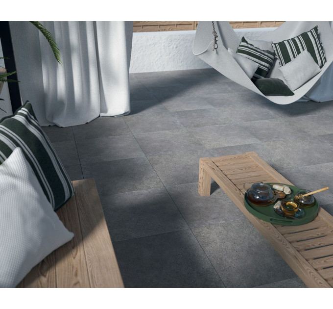 Плитка керамогранітна Optimal Grafit 2.0 RECT 595x595x20 Paradyz