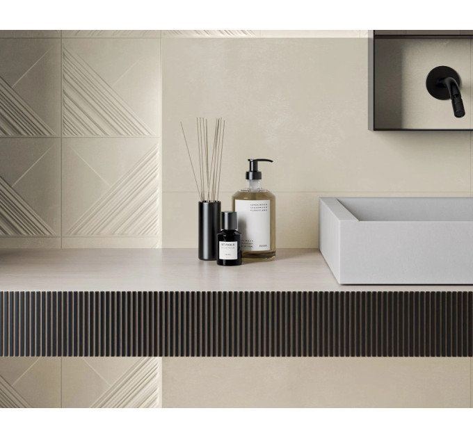 Плитка стінова Calm Beige STR 198x198x8 Paradyz