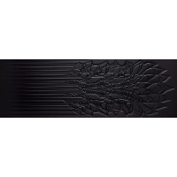 Плитка стінова Cold Crown Black RECT STR 39,8x119,8
