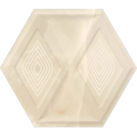 Плитка стінова Illusion Beige Heksagon STR 171x198x9 Paradyz