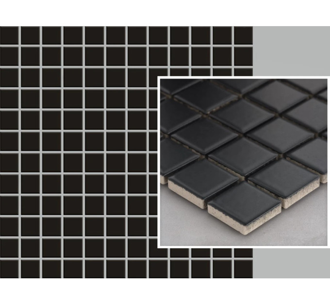 Мозаїка Albir Nero (2,3x2,3) 298x298x6 Paradyz