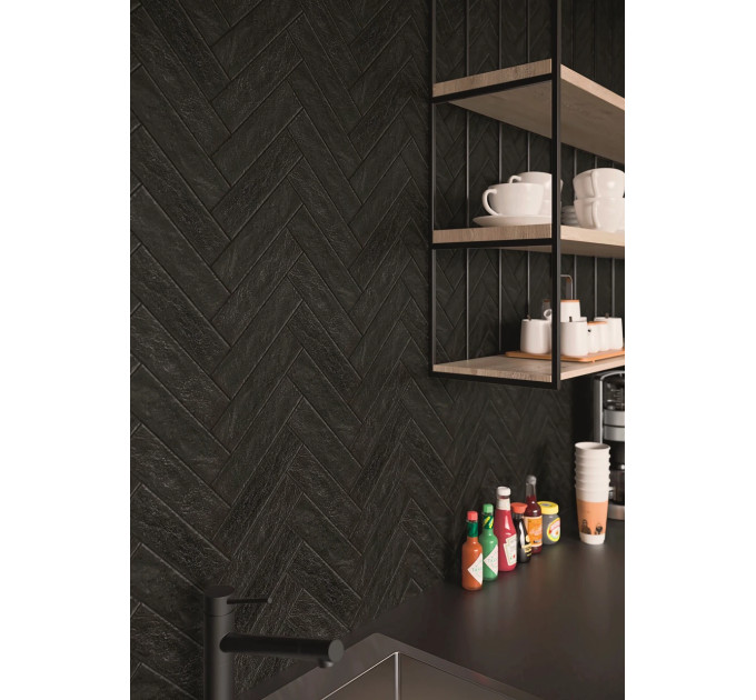 Плитка фасадна Scandiano Nero 65x240 Paradyz