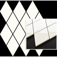 Мозаїка Uniwersalna Bianco Romb Pillow 206x237x6 Paradyz