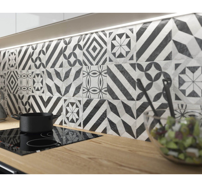 Плитка керамогранітна Modern Motyw A STR 198x198x7,5 Paradyz