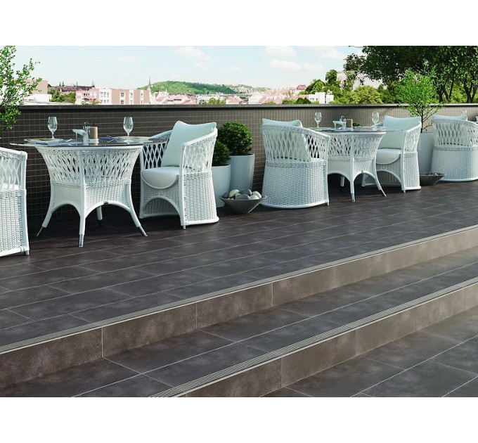Сходинка пряма City Squares Grey 298x598x8 Cersanit