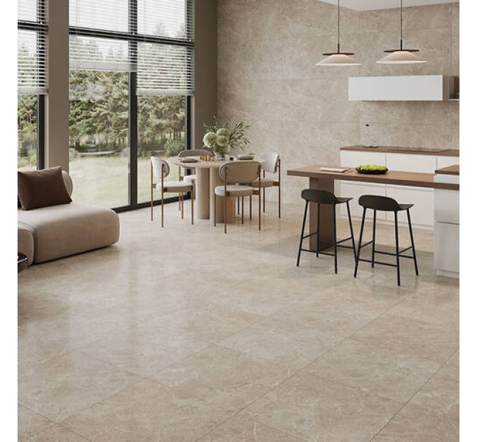 Плитка керамогранітна Alvaro Beige RECT 598x1198x8 Cersanit
