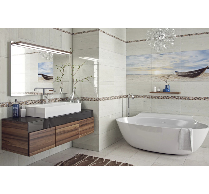 Плитка стінова Crema Marfil Sunrise бежевий 300x600x10,2 Golden Tile